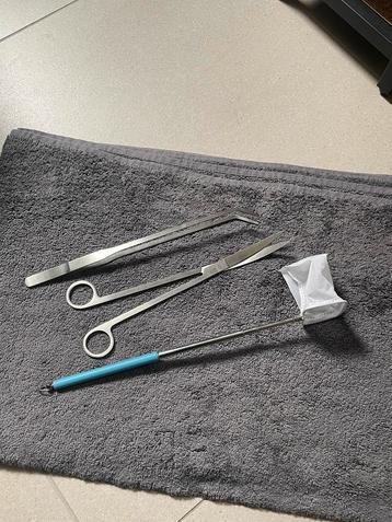 Aquarium tools pincet schaar netje voor garnalen beschikbaar voor biedingen