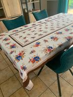 Grande nappe rectangulaire de style campagne à fleurs, Gebruikt, Rechthoek, Binnen
