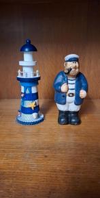 Vuurtoren en kapitein 20cm, Ophalen of Verzenden, Zo goed als nieuw