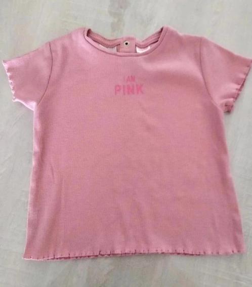 Shirt / T shirt roze Zara maat 92 cm, Kinderen en Baby's, Kinderkleding | Maat 92, Zo goed als nieuw, Meisje, Shirt of Longsleeve