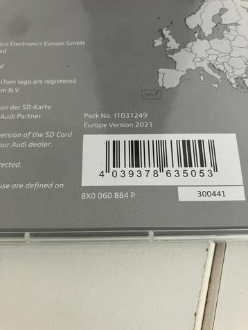cd dvd sd kaart navigatie audi 8w0060866bs 8x0060884p beschikbaar voor biedingen