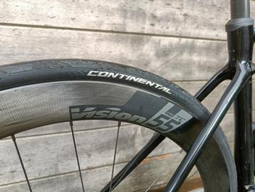 Vision TC55 Disc Carbon wielset + GP5000 banden + Discs beschikbaar voor biedingen