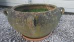 Antieke terracotta pot met vier handvaten, H 29 cm, Comme neuf, Enlèvement