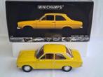 Ford Escort I Street-1971 Yellow Minichamps 1:18, Ophalen of Verzenden, Zo goed als nieuw, Auto, MiniChamps