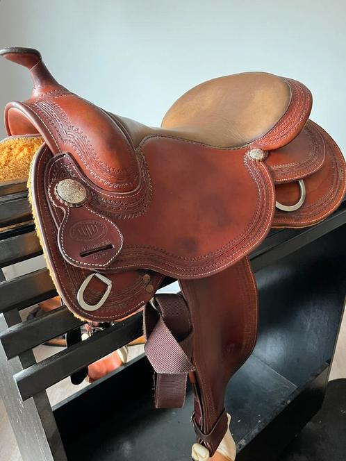 Zadel west wood - westwood - westernzadel - western, Dieren en Toebehoren, Paarden en Pony's | Zadels, Zo goed als nieuw, Ophalen of Verzenden
