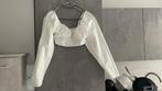 Witte top negen korte Zara met lange mouwen S, Kleding | Dames, Topjes, Nieuw, Ophalen of Verzenden, Lange mouw, Maat 36 (S)
