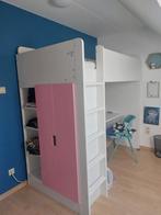 Hoogslaper met bureau (Ikea Smastad, Roze, omgek. richting!), Huis en Inrichting, Ophalen, Hoogslaper, Eenpersoons, 200 cm