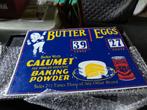 een vintage CALUMET reclamebord voor bakpoeder, Ophalen, Gebruikt
