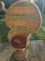 Mooie originele pauwenstoel van de jaren 70. Lage prijs., Enlèvement