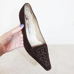 Zeer Mooie Suede Peter Kaiser Pumps -31 (Maat 5½/38½) € 65,-, Peter Kaiser, Pumps, Bruin, Verzenden