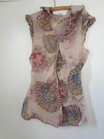 Zijden blouse in pasteltinten T1, Chine, Maat 34 (XS) of kleiner, Ophalen of Verzenden, Roze