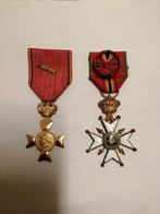 2 Belgische medailles, Timbres & Monnaies, Pièces & Médailles, Autres matériaux, Enlèvement ou Envoi