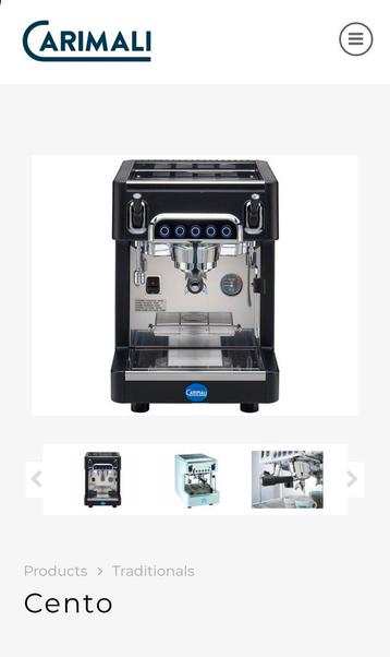 Carimali espressomachine (Cento 1 group) beschikbaar voor biedingen