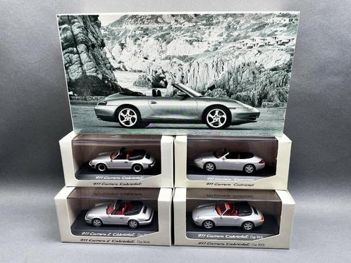 Coffret 4x PORSCHE 911 Carrera Cabrio 1/43 MINICHAMPS NEUF, Hobby & Loisirs créatifs, Voitures miniatures | 1:43, Neuf, Voiture