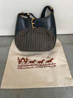 Delvaux Souverein blauw toile de cuir, Ophalen of Verzenden, Zo goed als nieuw, Blauw