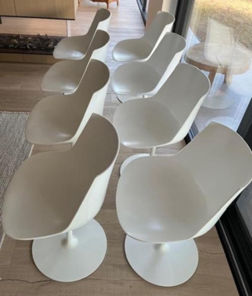 Stoelen, Huis en Inrichting, Stoelen, Zo goed als nieuw, Vijf, Zes of meer stoelen, Kunststof, Wit, Ophalen
