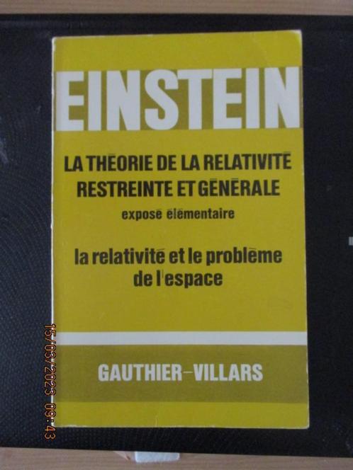 "La théorie de la relativité restreinte et générale", Livres, Science, Comme neuf, Autres sciences, Enlèvement ou Envoi