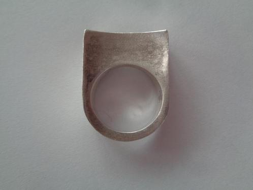 Bague Argent Design. Vintage., Handtassen en Accessoires, Ringen, Gebruikt, Dame of Heer, Zilver, Zilver, Ophalen of Verzenden