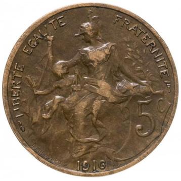 Frankrijk 5 centimes, 1916