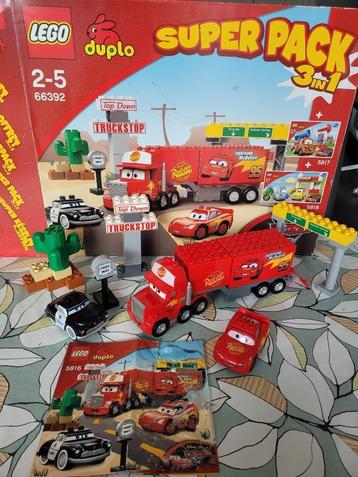 DUPLO 66392 – Cars 2 - Super Pack 3 in 1: 5816 + 5817 + 5818 beschikbaar voor biedingen