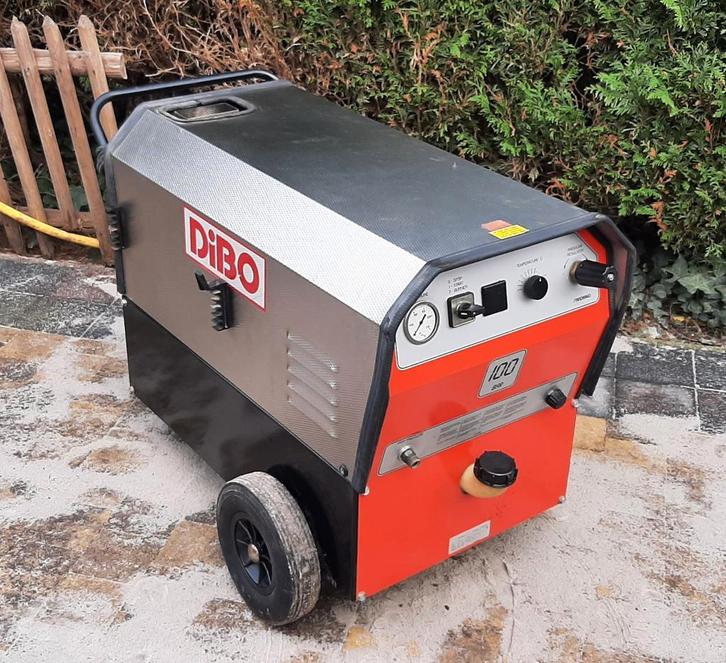 Dibo warmwater hogedrukreiniger op 230V netstroom., Tuin en Terras, Hogedrukreinigers, Zo goed als nieuw, Ophalen of Verzenden