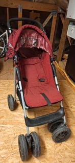 Kinderbuggy,Torck,  rood, met tafeltje en regenhoes, Ophalen of Verzenden, Gebruikt, Regenhoes
