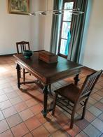 bruin, Huis en Inrichting, Tafels | Eettafels, Ophalen, Gebruikt, 50 tot 100 cm, Eikenhout