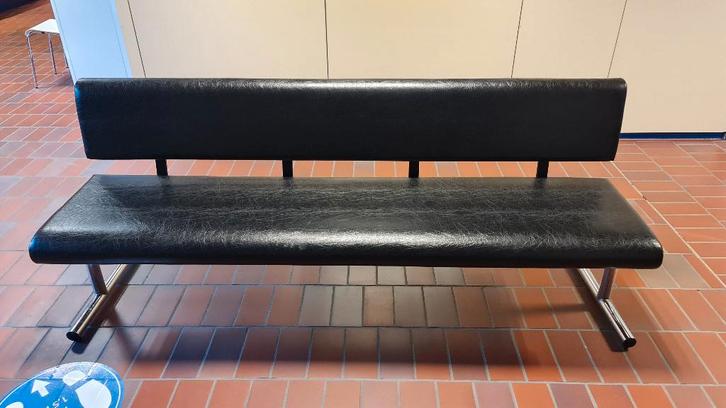 Stoel Lederen welkomstbank lengte 200 cm, Huis en Inrichting, Stoelen, Zo goed als nieuw, Leer, Ophalen of Verzenden