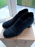 Elegante zwarte nubuck schoen merk Alberto Gozzi mt41.5, Ophalen of Verzenden, Zo goed als nieuw
