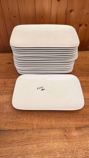 BonBistro porseleinen borden 33x21 – set van 18 stuks beschikbaar voor biedingen