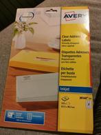 Transparante adres stickers inktjet, Enlèvement