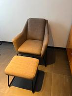 Te koop: zetel met voetbank, Huis en Inrichting, Ophalen, Zo goed als nieuw