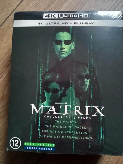 Intégrale Matrix Blu Ray + 4k + bonus, CD & DVD, Blu-ray, Comme neuf, Coffret, Enlèvement ou Envoi