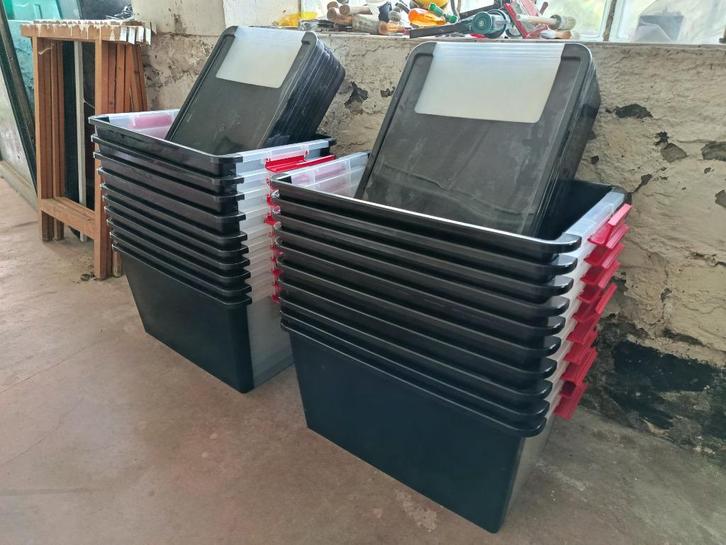 OPBERGDOOS VAN 40 LITER MET DEKSEL, Doe-het-zelf en Bouw, Kratten en Dozen, Zo goed als nieuw, Bak of Kist, 50 tot 75 cm, Minder dan 35 cm