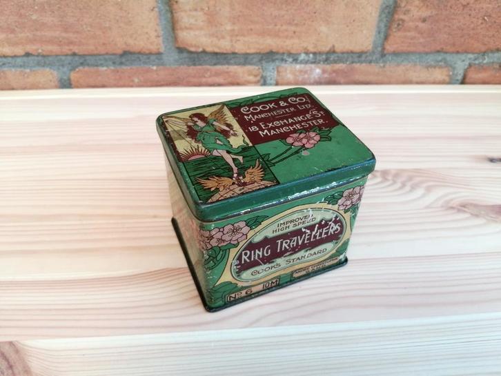 Ancienne boîte en métal Cook & Co Manchester, Collections, Boîte en métal, Utilisé