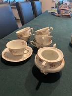 Vintage tassen en dessert borden, Ophalen, Gebruikt, Overige stijlen, Kop(pen) en/of Schotel(s)
