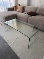 Kave Home glazen salontafel 110 x 50 x 38 cm glas, Ophalen, 50 tot 100 cm, 100 tot 150 cm, Modern