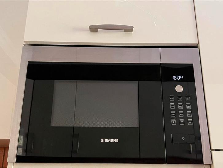 Micro-ondes encastrable Siemens, IQ500, inox, 25 L, Elektronische apparatuur, Microgolfovens, Gebruikt, Inbouw, Microgolfoven