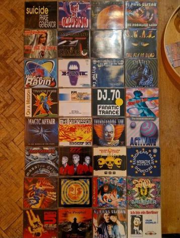 128 Rave, Trance, Dance Dj singles. beschikbaar voor biedingen