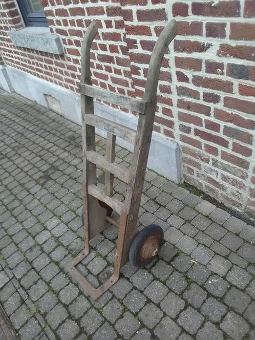 Te koop, oude houten steekwagen in zeer goede staat!!, Antiek en Kunst, Curiosa en Brocante, Ophalen of Verzenden