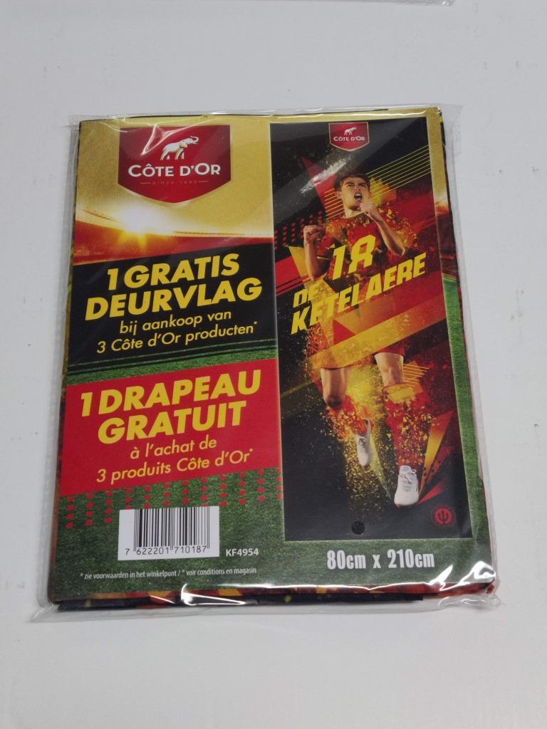 Deurvlag rode duivels - Charles De Ketelaere - 210 x 80 cm, Ophalen of Verzenden, Nieuw