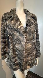 40-42 grijze astrakan bontjas, Kleding | Dames, Ophalen of Verzenden, Zo goed als nieuw, Grijs