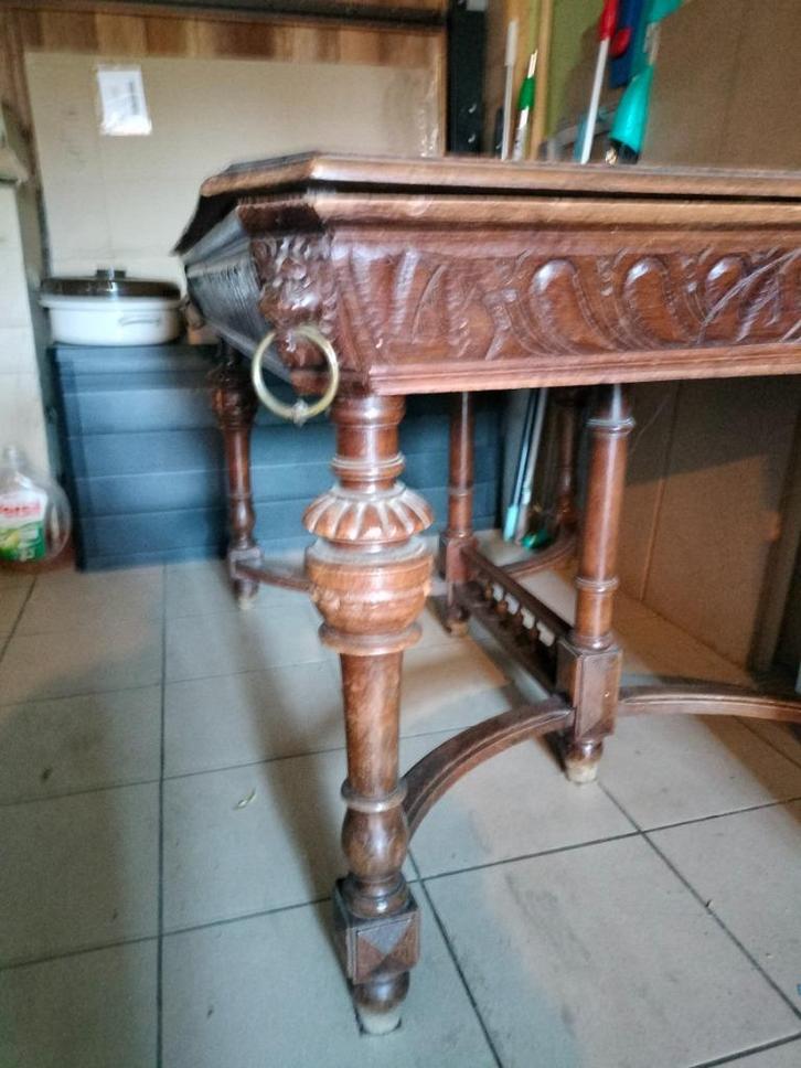 antieken tafel en stoelen, Antiek en Kunst, Antiek | Meubels | Tafels, Ophalen