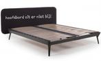 Bed + Geïntegreerde lattenbodem + Matras, Ophalen, Overige materialen, Gebruikt, Gepoedercoat elegant aluminium frame in antraciet