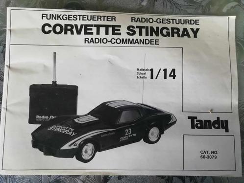 Manuel voiture radio commandée vintage Corvette Stingray, Collections, Collections Autre, Comme neuf, Enlèvement ou Envoi