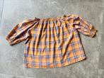 Bloesje blouse top geruit Lewis&Melly maat S, Oranje, Ophalen of Verzenden, Gedragen, Lewis & Melly
