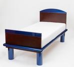Ettore Sottsass Donau eenpersoonsbed design voor Leitner '86, Verzenden, 210 cm, Blauw, 100 cm