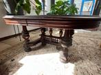 Antieke salontafel in massief eik, Huis en Inrichting, 100 tot 150 cm, Gebruikt, Eikenhout, 50 tot 75 cm