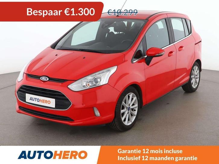 Ford B-MAX 1.0 EcoBoost Titanium (bj 2016), Auto's, Ford, Te koop, B-Max, ABS, Airbags, Airconditioning, Bluetooth, Boordcomputer