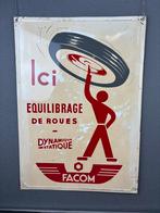 Facom Reclamebord – Banden Balanceer Gereedschap – 1959, Ophalen of Verzenden, Zo goed als nieuw, Reclamebord